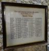 General View of the Roll of Honour in St Andrews Church Hamble Le Rice Hampshire