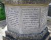 A view of the face of the memorial cross showing the second group of names from WW1