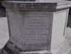 A view of the face of the memorial cross showing the first group of names from WW2