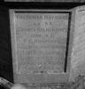 A view of the face of the memorial cross showing the middle group of names from WW2