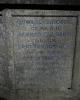 A view of the face of the memorial cross showing the last group of names from WW2