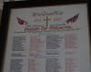 A view of the top part of the Roll of Honour in St Giles Church Chideock West Dorset