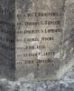 A view of the face of the base showing the next  group of names of those from Whitechurch and St Gabriels who died in WW1