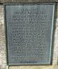 Bronze plaque on the memorial base with the first group of WW2 names St Mary's Church Bridport Dorset