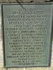 Bronze plaque on the memorial base with the second group of WW2 names St Mary's Church Bridport Dorset