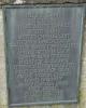 Bronze plaque on the memorial base with the second group of WW1 names St Mary's Church Bridport Dorset
