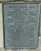 Bronze plaque on the memorial base with the fourth group of WW1 names St Mary's Church Bridport Dorset