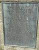 Bronze plaque on the memorial base with the seventh group of WW1 names St Mary's Church Bridport Dorset