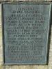 Bronze plaque on the memorial base with the third group of WW2 names St Mary's Church Bridport Dorset