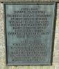 Bronze plaque on the memorial base with the fourth and last group of WW2 names and civilian names St Mary's Church Bridport Dorset