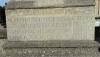 A view of the dedication on the base of the memorial column St Mary's Church Bridport Dorset