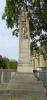 A general view of the memorial column outside St Mary's Church Bridport Dorset