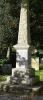 A general view of the WW1 memorial obelisk St Mary's Church Woodham Ferrers Essex