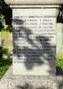The side of the obelisk commemorating the third and last group of names of those who served St Mary's Church Woodham Ferrers Essex