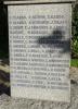 The side of the obelisk commemorating the second group of names of those who served St Mary's Church Woodham Ferrers Essex