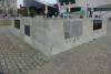 The memorial plinth - this tablet is far right