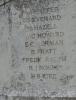 A view of one of the panels showing the second group of names from WW1 Danbury Essex
