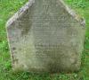 A view of the bottom part of the gravestone showing the commemoration St Mary's Extra cemetery Southampton