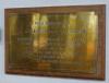 Brass plaque commemorating HMS Salisbury 