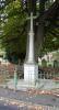 A general view of the Cross of Remembrance outside St Pauls Church Sarisbury Green Hampshire