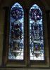 The commemorative stained glass window on the north wall of Salisbury Cathedral Wiltshire