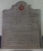 Alabaster tablet commemorating Essex Yeomanry in WW2  Chelmsford Cathedral