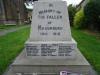 Mosborough dedication and WW2 names.
