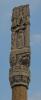 A close view of the carved top of the Gosberton memorial