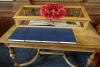 General View of table , cabinet and Books of Remembrance Bedford School Memorial Hall