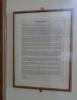 Board with details of 2011 re-dedication War Memorial Hall