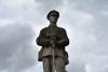 Close upper view of serviceman