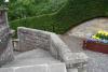 Right access to front of memorial, approaching from rear