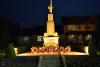 Full frontal view by night