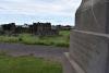 Angled view including Lindisfarne priory ruins