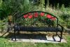 Lest We Forget bench alongside memorial