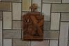 One of the Stations of the Cross, carved in and given as a gift by the people of Moena.