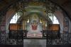 Interior view of chancel including rood screen