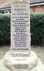 Close View of Elvaston Cross WW1 and WW2 showing names and dedication