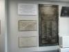 Commemorative stones and plaque re Memorial Hospital (in current location within the Academy's foyer)