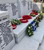 Floral Tributes at rededication ceremony July 2022