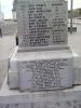 Names on 9 o'clock (west face)