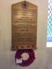 Lindsell War Memorial board