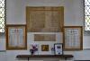 Great Gidding WW1 tablet in context, centre top
