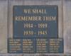 The dedication - and WW2 names