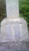 Close up of names and dedication