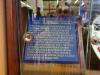 Close up of the explanatory plaque