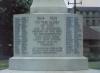 The Memorial Plinth with inscription and names.