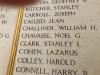 Close up of some of the names