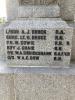 Names on memorial