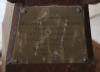 Brass plaque on lectern
